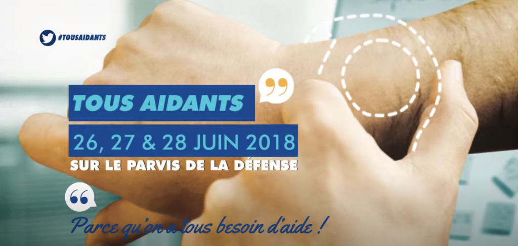 image tous aidants 26, 27 et 28 juin 2018 Parvis de la Défense